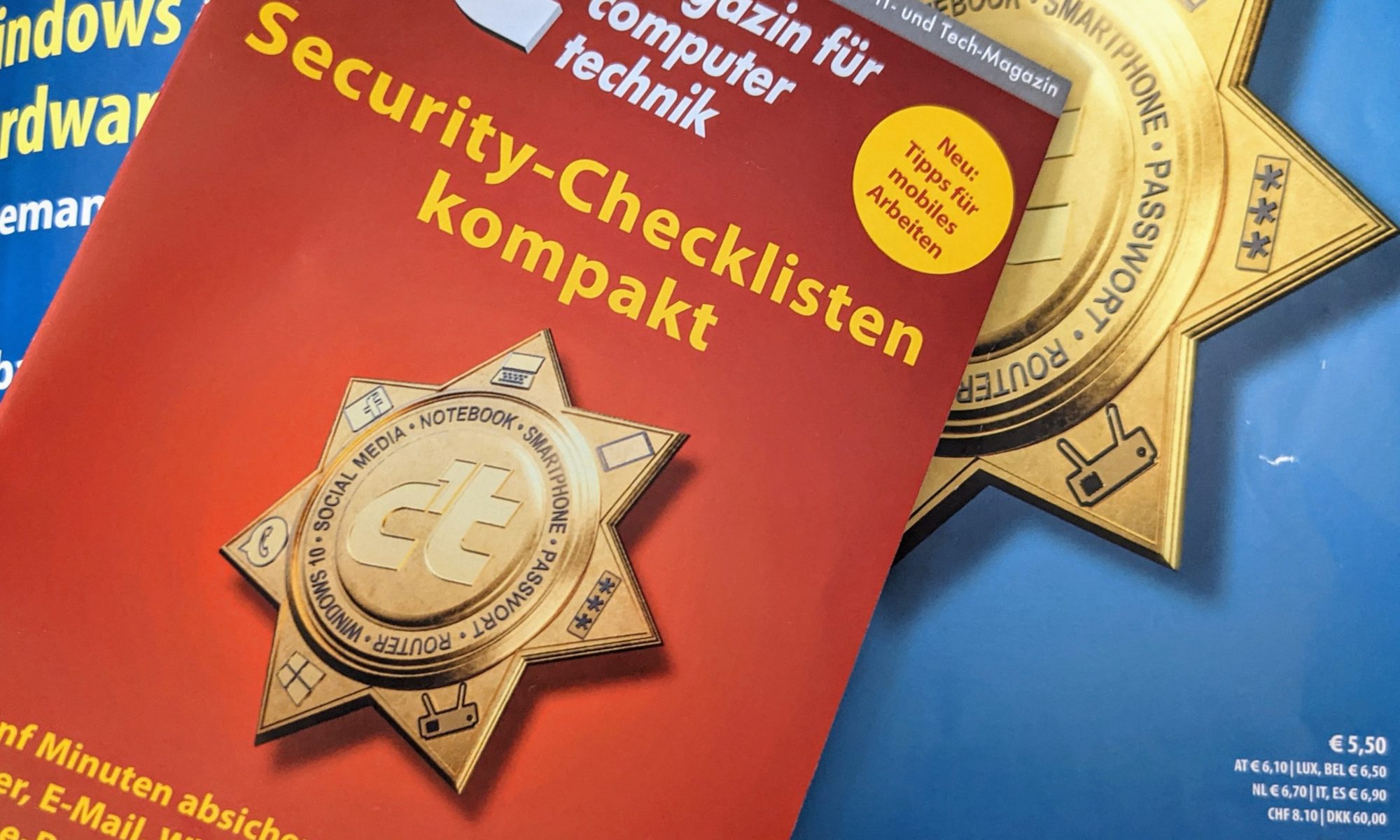 c't Heft und Booklet Security Checklisten / Bild-/Quelle: privat