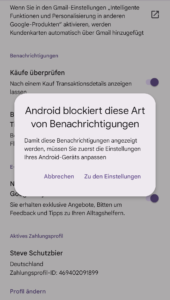 DA war ich echt baff: Android Telefon trifft Google App - und ich kann die Einstellung nicht sinnvoll auswählen! Wenn zwei Abteilungen nicht miteinander reden, eine Dritte aber schon die Fehlermeldung dafür hat. Ich schmeiß mich weg! / Bild-/Quelle: privat